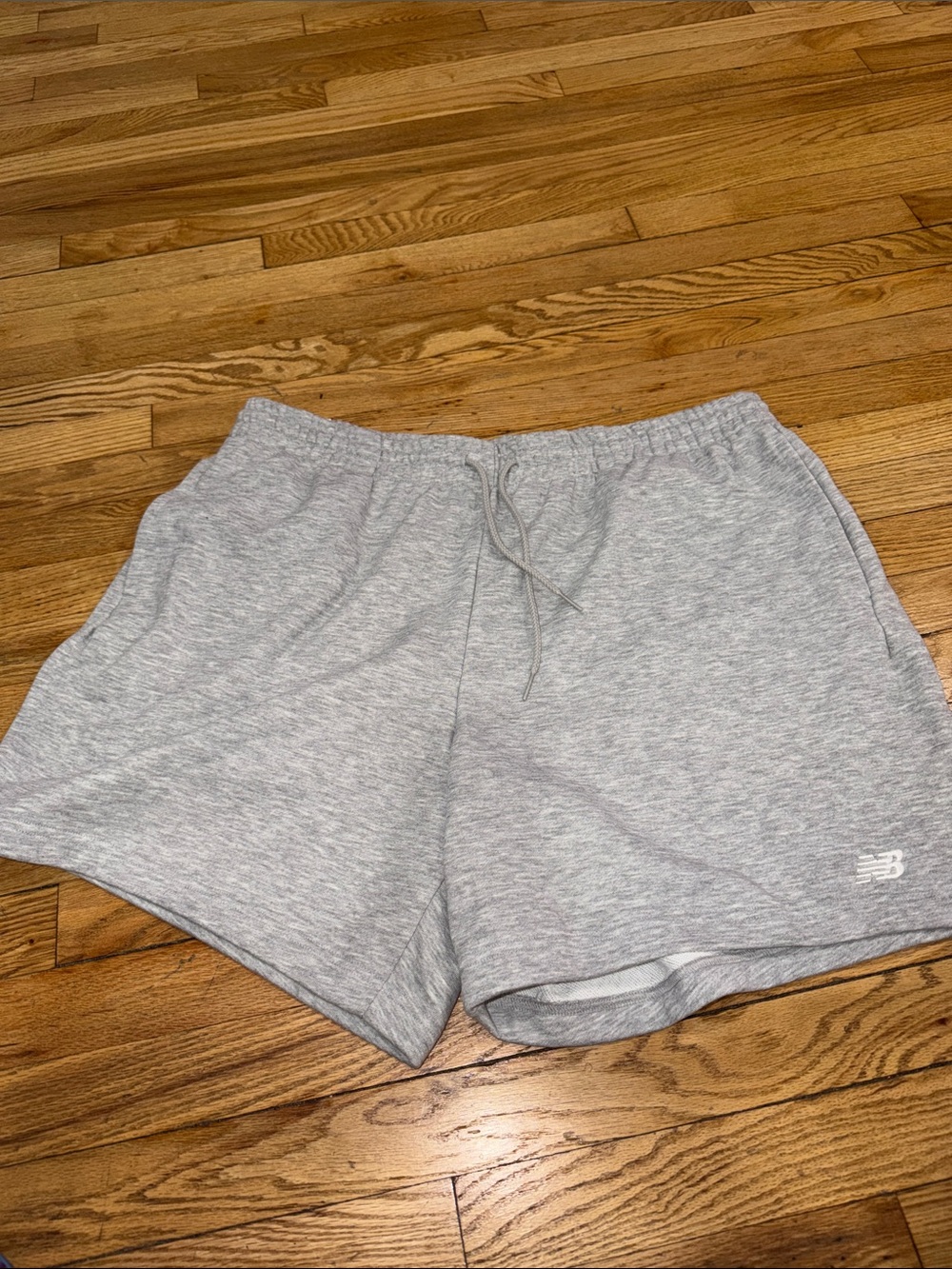 New Balance Men's Light Gray Athletic Shorts with Drawstring 2x